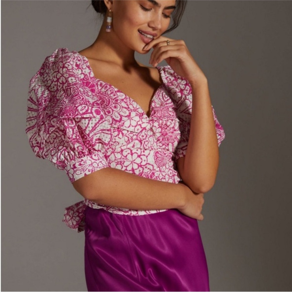 MAEVE by Anthropologie Wrap Top